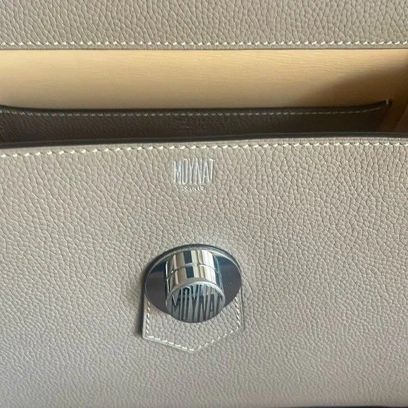 Discontinued MOYNAT Voyage Taurillon Blush PM Touterelle w/zip pouch & dust bags - Picture 11 of 15